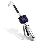 Digital Oil Control Valve Meter Nozzle,Pneumatic Oil Gun with 1/2" inch NPT Inlet,Extrusion pressure 7bar,Digital Fuel Oil Lubricant Nozzle with Flow Meter(Not for Gasoline)-1 Years Warranty