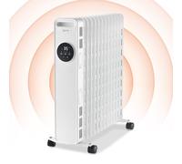 Igenix IG2626 Digital Oil Filled Radiator, 2.5kW/2500W, Overheat Protection, White