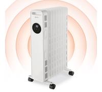 Igenix IG2621 Digital Oil Filled Radiator, 2kW/2000W, Overheat Protection, White