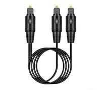 Digital Optical Audio Splitter 1 In 2 Out For Toslink Cable, Compatible With Soundbar Amplifiers For PC For PS4 For XBOX, Supports PCM Surround Sound Up To 150Ft(1.5 meters)