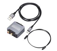 Digital Optical Fiber Sound Converter SPDIF To Analog Decoding Amplifier Output For Home Theater Space Saving Converter