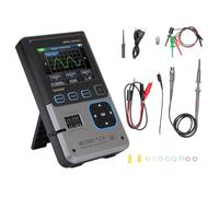 Digital Oscilloscope, 3 in 1 Handheld Oscilloscope 10MHz 48MSa/s Signal Generator Transistor Tester with 2.8 Inch Color Screen for Electronics Engineers Hobbyists