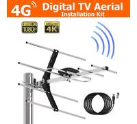 Digital Outdoor Tv Aerial Kit For Freeview Hd 4G Filtered With 10M Coaxial Cable