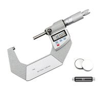 Digital Outside Micrometer with ESD Protection, 0-100mm Electronic Micrometer Set, 0.001mm Accuracy, Precision Measuring Tool, 50-75mm Range