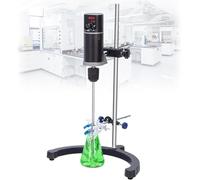 Digital Overhead Stirrer 60L, 100-2000RPM Lab Mixer with LCD Display & Auto Torque Control for Chemical Synthesis and Research, Built-In Safety Protection