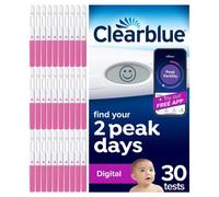 Digital Ovulation Test Kit (OPK), Find Your 2 Peak Days, 1 Digital Holder and 30 Tests, Try The Free Clearblue Period & Cycle Tracker App