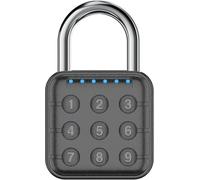 Digital Padlock 6 Digit, Combination Lock for Locker, Password Lock Electronic Combination Lock Ip67 Water Proof Padlock for Gym and School Locker, Door, Fence, Suitcase