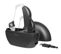 Digital Pair - Personal Device, Rechargeable All-Day Battery Life Lightweight Behind The Ear BTE, Black