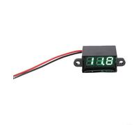 Digital Panel Voltmeter 3-30V Two-Wire Compact(green) | 0.28 inch LED display, 3-30V DC range, waterproof design, two-wire setup, car for battery monitor