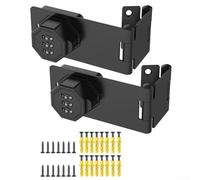 Digital Password Cabinet Lock, 3 Digit Combination Cabinet Lock Zinc Alloy Password Locker for Drawer Mailbox Filing Cabinets Office Desk Storage(Black)