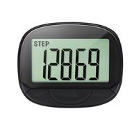 Digital Pedometer with Pedometer | Steps & Miles Pedometer - Large Screen with 21/24 Hour Clock to Track Steps, Miles and Calories