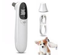 Digital Pet Ear Thermometer - Accurate USB Rechargeable Dog & Cat Thermometer, Measures 32-42.9℃, Suitable for Dogs, Cats, Pigs & Sheep