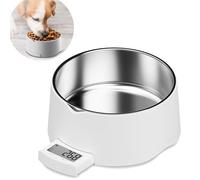 Digital Pet Food Scale with LCD Display, 5kg Capacity, Stainless Steel Bowl, Pet Feeding Measurement Tool