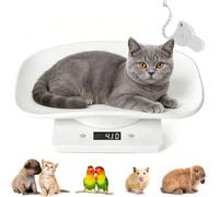 Digital Pet Scale for Weighing Cats, 10KG Electronic Weighing Scale | 3 Weighing Modes(kg/oz/lb), Puppy Weighing Scales, Multifunction Kitchen Scale for Weighing Cat, Dog, Tortoise(Max. 22 lbs)