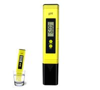 Digital pH Meter, 0.00-14.00 Measurement Range Digital Water Quality Tester, 0.01pH High Accuracy pH Pen for Household Drinking Water Swimming Pools Aquariums (Yellow, 1 Pcs)