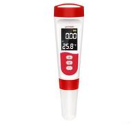 Digital pH Meter for Pool, 5 in Waterproof Salt Temperature Water Tester with Voice Guidance, Rechargeable Pool Analyser