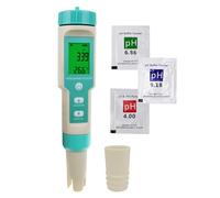 Digital pH Meter for Water 7-in-1 Water Quality Tester pH TDS EC ORP Salt S.G Temperature Meter Pen-Type pH Tester PPM Meter with ATC & pH Calibration for Drinking Water, Pool, Hydroponics, Aquariums