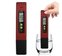 Digital pH Meter - High Precision pH Pen Tester 0.01 Resolution, Portable Water Quality Tester for Hydroponics, Drinking Water, Aquariums, Pools, and More (Red)