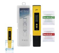 Digital Ph Meter, Ph meter, PH Tester for Water 0.01Ph High Accuracy PH Tester 0-14PH Measurement Range Portable Water pH Test Kit for Drinking Water Aquariums Hydroponics Swimming Pools (Yellow)