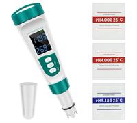 Digital PH Meter,Pool pH Meter Water,5 in 1 pHSalinity Meters,Precision Measurement TDS Tester PPM Meters for Hot Tub, Fish Tank, Pond Water, Swimming Pool