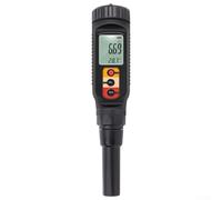 Digital pH Meter, Temperature Tester with LCD Backlight Display Auto Temperature Compensation Waterproof Design for Soil Food Meat Bread Dairy Testing