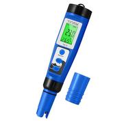 Digital pH Salt Tester, YINMIK Salinity Meter for Pool, 5 in 1 TDS EC Temp Meter for Hydroponics, Salt ppm Test pen with ATC & Backlight, Accurate device for Koi pond, Aquarium, SPA, Hot Tub, Softener