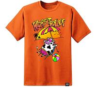 Digital Pharaoh Mens Dustin Roast Beef Stranger T Shirt Hawkins Eleven Retro (M = 38/40") Orange
