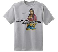Digital Pharaoh Mens Russ Meyers Supervixens T Shirt Retro Classic B Movie Film Vintage (2XL) Grey