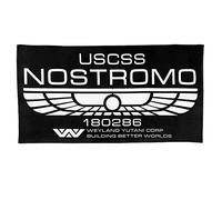 Digital Pharaoh USCSS Nostromo Crewe Member Bath Towel Weyland Yutani Xenomorph Predator (140 x 70cm) Black