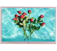 Digital photo album 15 Inch Electronic Digital Photo Frame, 1280x800 Full HD 16: 10 IPS Display Ultra- thin Electronic Advertising Player, Pink/Silver Digital photo frame (Pink 15")