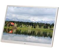 Digital photo album 15 Inch Electronic Digital Photo Frame, 1280x800 Full HD 16: 10 IPS Display Ultra- thin Electronic Advertising Player, Pink/Silver Digital photo frame (Silver 15")