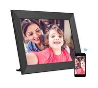 Digital Photo Frame 10 Inch, Electronic Picture Frame, Send Photos or Small Videos from Anywhere, Touch Screen, IPS LCD Panel, Wall-Mountable, Portrait and Landscape (Black)
