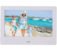 Digital Photo Frame, 1080P High-definition LED Multi-functional Electronic Photo Frame Suitable for a Variety Of Scenes (White 7 in)
