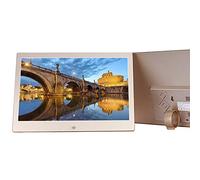 Digital Photo Frame, 12 INCH Metal Electronic Album - 1280 x 800 High Resolution LED Picture/Music/Multimedia Video Player with Remote Control, Support USB and SD Card Gift