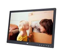Digital Photo Frame, 15" HD Screen Touch Button Digital Picture Frame, US Plug 100-240V MP3/4 Movie Player Alarm Photo Frame