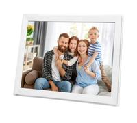 Digital Photo Frame, 15 Inch Large WiFi Smart Electronic Picture Frame, Touchscreen 32GB Storage Space Auto Rotate Wall Mounted Share Photo Video Via App (UK Plug)