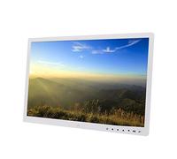 Digital Photo Frame 17 inch Picture Frame with 1440x900 Full HD 16:9 IPS Touch Screen - with Infrared Remote Control - Support USB/SD Card, Black/White Gift