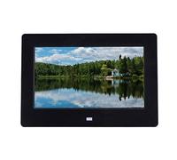 Digital Photo Frame 7 Inch 1024x600 Full HD 16:9 IPS Display with Music Video Player Calendar Alarm Auto On Off Timer Support USB and SD Card,Black-7