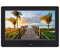 Digital Photo Frame, 7-inch Advertising Player, Music Video Player, Multi-function Digital Screen 800 X 480 Resolution Black and White Photo Frame USB Interface (Black 7 inch)