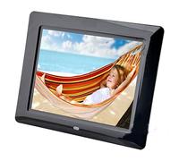 Digital Photo Frame 8 inch LCD TFT Multifunctional Picture Digital Photo Frame with MP3/MP4 Player Delightfully (Black)