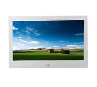Digital Photo Frame Digital Picture Frames HD LED electronic supports video music calendar clock USB and SD card slot supports multiple formats,Silver