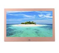 Digital Photo Frame HD LED Digital Picture Frames electronic supports video music calendar clock USB and SD card slot supports multiple formats,Rose Gold