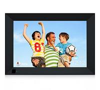 Digital Photo Frame, Hyjoy WiFi Digital Picture Frame 10.1 Inch with IPS Touch Screen HD Display, Light Sensor, Auto-Rotate, Easy Setup to Share Photos or Videos Anywhere via AiMOR App (Black)