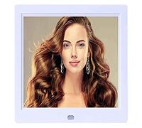 Digital Photo Frame, LED Display, Clearer and More Vivid Images, with Video Player, Suitable for Multiple Scenes (White 8 inch+32G)