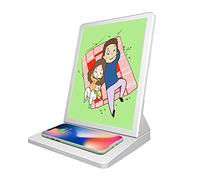 Digital Photo Frame With Ips Screen - 9.7 Inch Wireless Charging Digital Photo Frame,With Music, Photo, Auto Rotate, Calendar, Time,Support Maximum 15W Wireless Charging