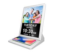 Digital Photo Frame With Ips Screen - 9.7 Inch Wireless Charging Digital Photo Frame,With Music, Photo, Auto Rotate, Calendar, Time,Support Maximum 15W Wireless Charging Power