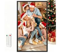 Digital Photo Frame with Remote Control, 10.1 inch IPS HD Display, Slideshow, Auto Rotation, USB Drive, Memory Card, for Home Office, Birthday Gift