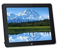 Digital Photo Frames 12 inch LED HD Screen Electronic Photo Album 800 x 600 Resolution Browsing Pictures Playing Music Video Slide Alarm Clock Calendar Remote Control Digital Picture Frame (Black 12