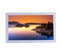 Digital Photo Frames 18.5 Inch Ultra-thin Advertising Machine Electronic Album LED Digital Picture Frame High-definition Wide-screen Photo Frame Music Video Player Scheduled to Turn On and Off (White