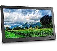 Digital Photo Frames 24-inch Electronic Photo Frame IPS Rigid Glass 1080P Advertising Machine Supports HDMI High-definition Black Electronic Photo Frame LCD Sc